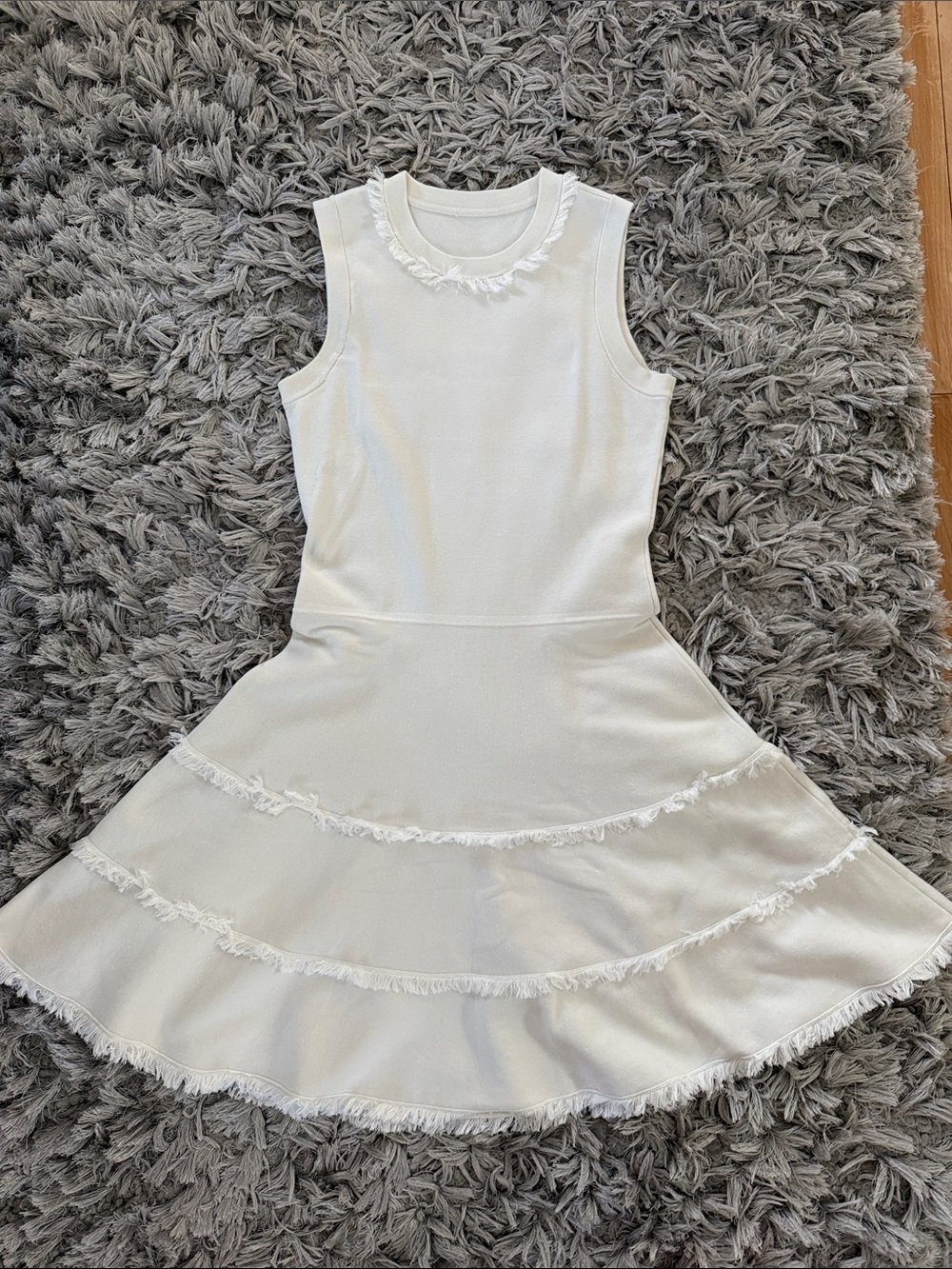 White cotton knit dress (Kate Spade)
